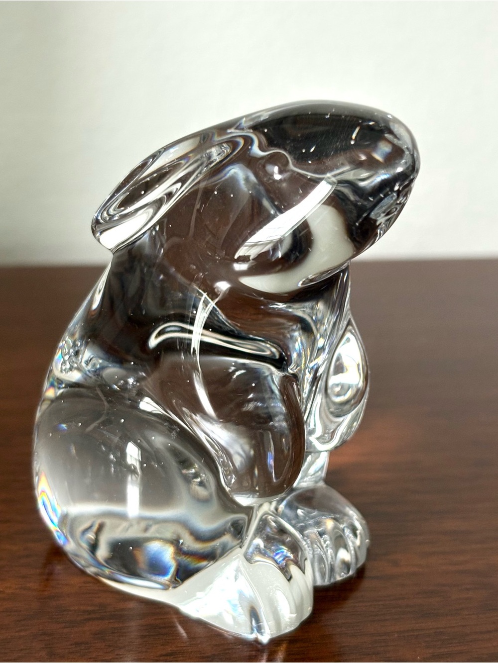 Baccarat French Art Crystal Rabbit Bunny Figurine Mint